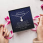 Petite Ribbon Pendant Necklace, 60th Anniversary Gift