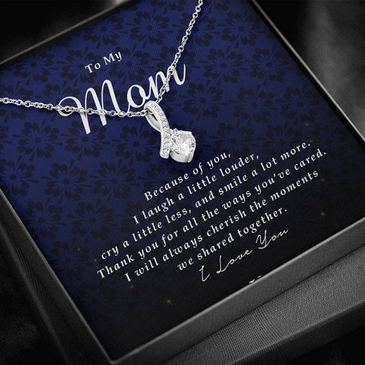 Ribbon Pendant Necklace, To My Mom