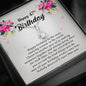 Petite Ribbon Pendant Necklace, Happy 47th Birthday