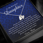 Engraved Heart Necklace | To My Beautiful Daughter