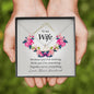 Wife Jewelry, Initials Heart Necklace