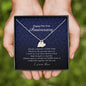 Initials Heart Necklace, Happy One Year Anniversary