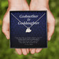 Engraved Heart Necklace, Godmother and Goddaughter Gift