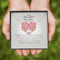Engraved Heart Necklace, To My Beautiful Daughter, Gift from Mom / Dad