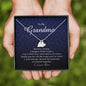 Initials Heart Necklace, Engraved Necklace for Grandma