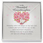Engraved Heart Necklace, To My Beautiful Granddaughter, Gift from Grandma / Grandpa