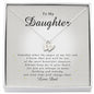Initials Heart Necklace, Gift for Daughter from Dad