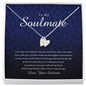 Engraved Heart Necklace, To My Soulmate