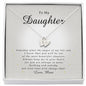 Initials Heart Necklace, Gift for Daughter from Mom