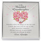 Engraved Heart Necklace, To My Beautiful Granddaughter, Gift from Grandpa