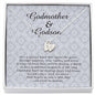 Godmother Gift from Godson, Initials Heart Necklace