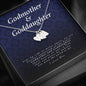 Engraved Heart Necklace, Godmother and Goddaughter Gift