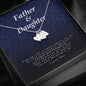 Engraved Heart Necklace, Father and Daughter Gift