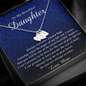 Engraved Heart Necklace | To My Beautiful Daughter