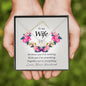 Wife Jewelry, Initials Heart Necklace