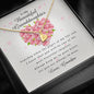 Engraved Heart Necklace, To My Beautiful Granddaughter, Gift from Grandpa