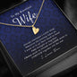 Engraved Heart Necklace, To My Beautiful Wife