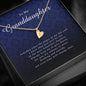 Initials Heart Necklace, Gift for Granddaughter from Grandma and Grandpa