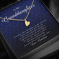 Initials Heart Necklace, Gift for Granddaughter from Grandma