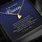 Engraved Heart Necklace, To My Beautiful Queen