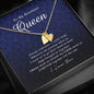 Engraved Heart Necklace, To My Beautiful Queen