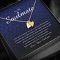 Engraved Heart Necklace, To My Soulmate