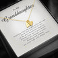 Initials Heart Necklace, Gift for Granddaughter from Grandma and Grandpa