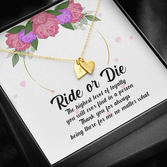 Personalized Engravings for Best Friend, Initials Heart Necklace