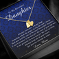 Engraved Heart Necklace | To My Beautiful Daughter