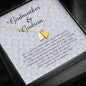 Godmother Gift from Godson, Initials Heart Necklace