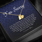 Initials Heart Necklace, I'm Sorry Gift, Apology Gift For Her, Forgiveness Gift, I’m Sorry Gift For Wife / Girlfriend, Jewelry Card