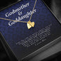 Engraved Heart Necklace, Godmother and Goddaughter Gift