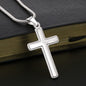 Godfather and Godson Gift, Engraved Cross Necklace, Gift for Godson from Godfather, Jewelry Message Card for Him, Birthday Gift, Keepsake Necklace