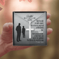Godfather and Godson Gift, Engraved Cross Necklace, Gift for Godson from Godfather, Jewelry Message Card for Him, Birthday Gift, Keepsake Necklace