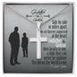 Godfather and Godson Gift, Engraved Cross Necklace, Gift for Godson from Godfather, Jewelry Message Card for Him, Birthday Gift, Keepsake Necklace