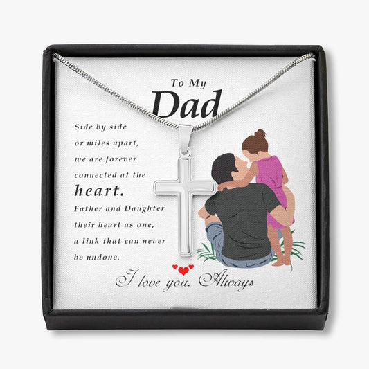 Cross Necklace, Father's Day Gift, Men's Jewelry, From Daughter
