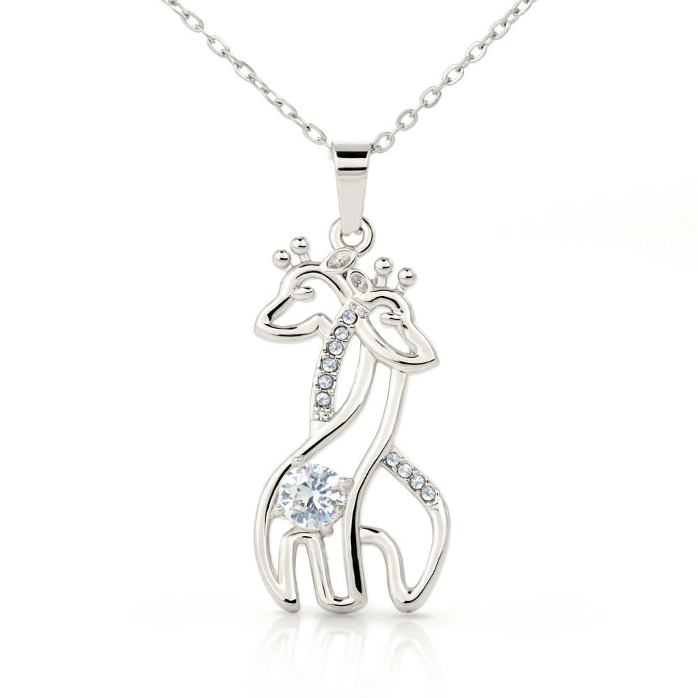 Giraffe Necklace, To My Daughter from Mom