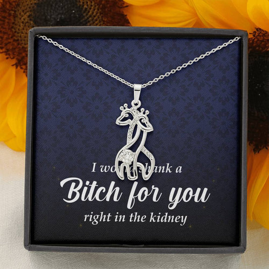 Giraffe Necklace, Best Friend Gift
