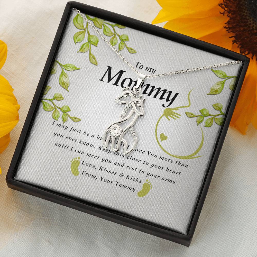 Giraffe Necklace, Pregnancy Gift