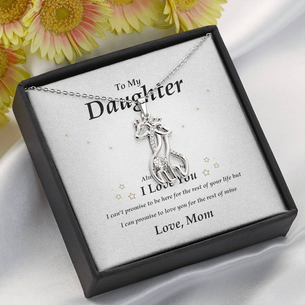 Giraffe Necklace, To My Daughter from Mom