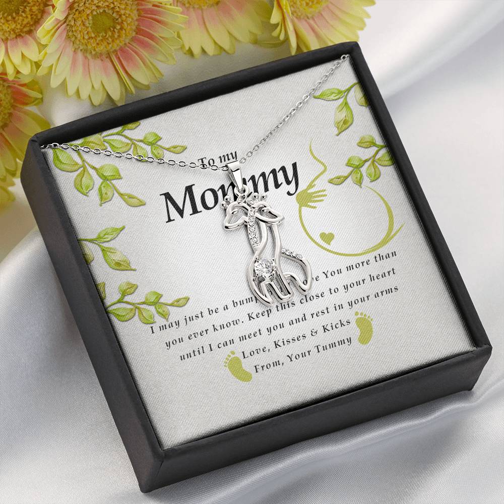 Giraffe Necklace, Pregnancy Gift
