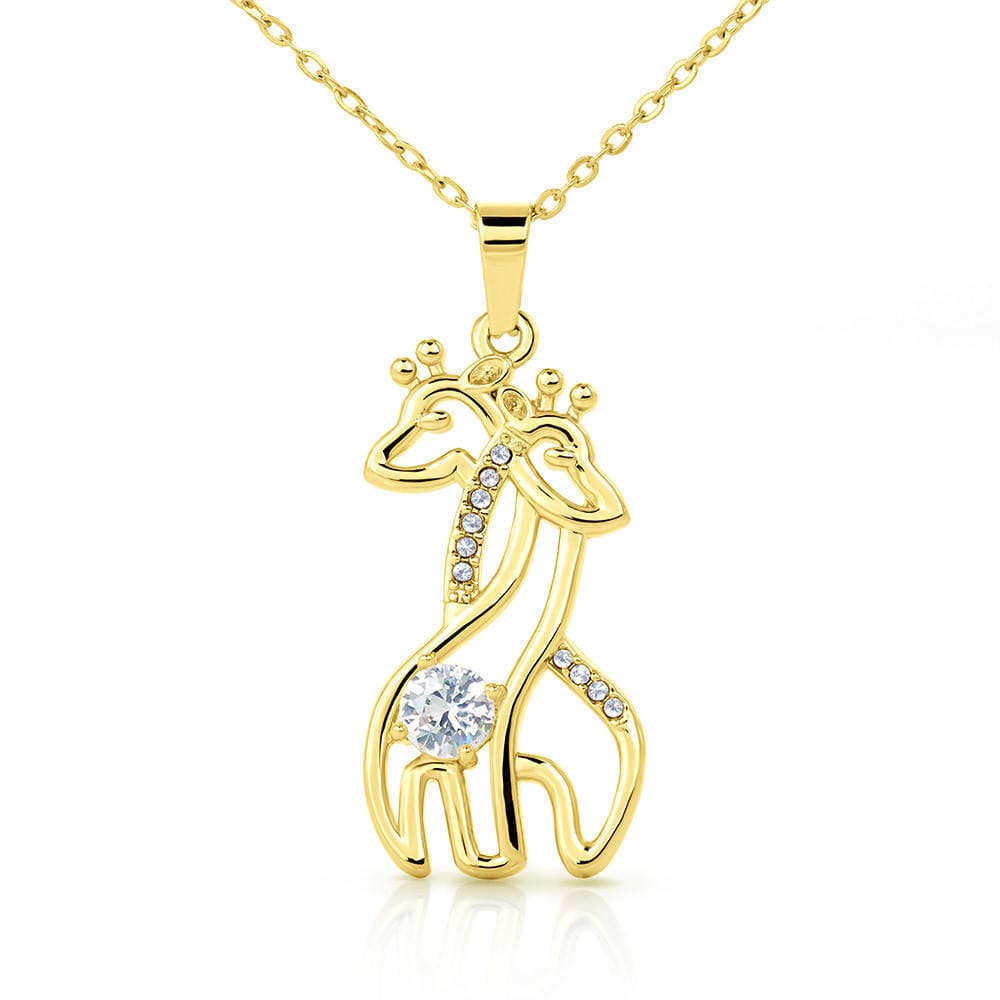 Giraffe Necklace, To My Daughter from Mom