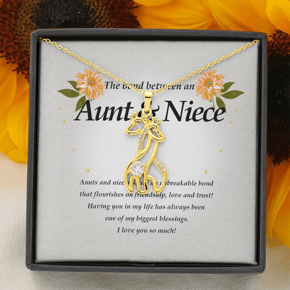 Giraffe Necklace, Aunt and Niece Gift
