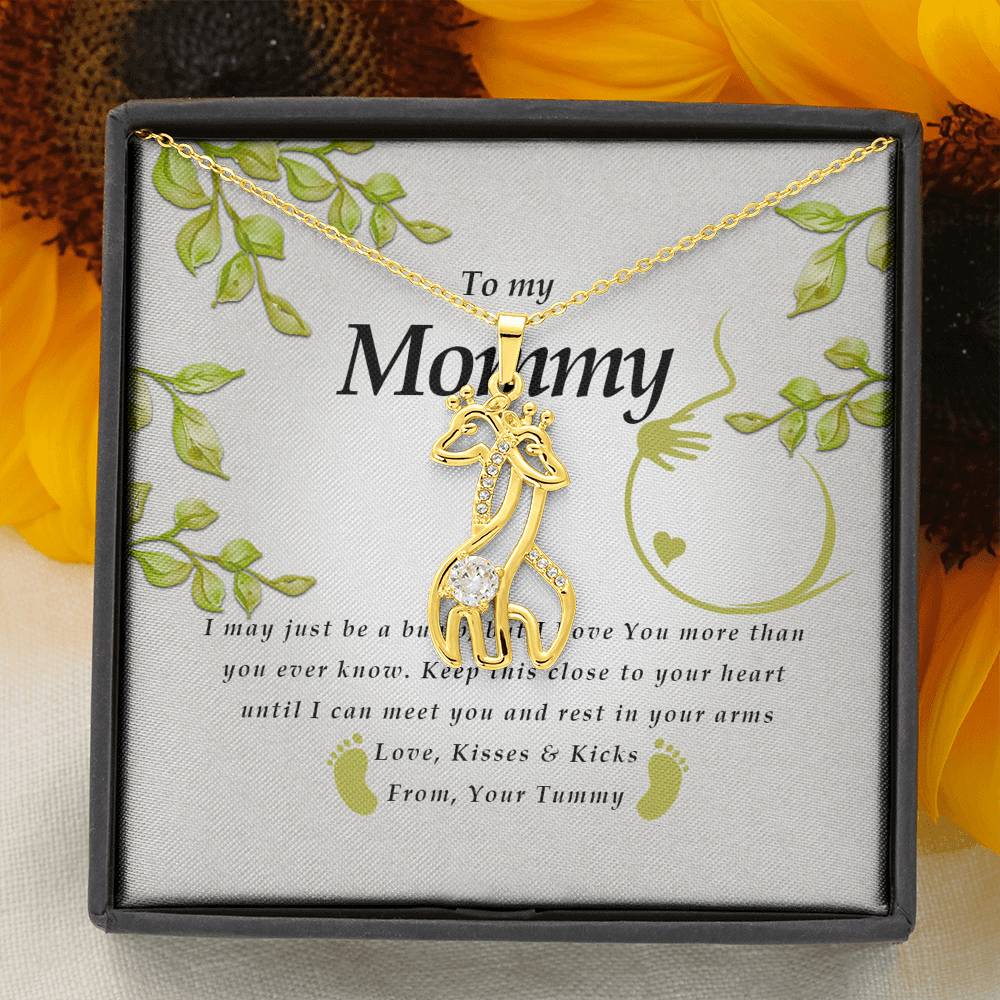 Giraffe Necklace, Pregnancy Gift
