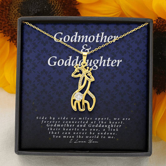 Godmother and Goddaughter Gift, Giraffe Necklace