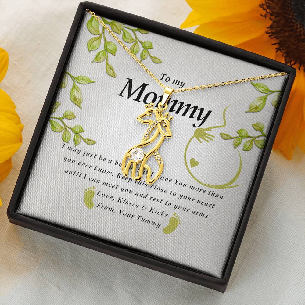 Giraffe Necklace, Pregnancy Gift