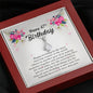 Petite Ribbon Pendant Necklace, Happy 47th Birthday