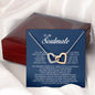 To My Soulmate, Interlocking Heart Necklace