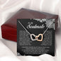 To My Soulmate, Interlocking Heart Necklace