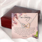 Apology Gift for Her, Interlocking Heart Necklace
